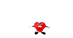 Анимационная картинка с летающим сердечком