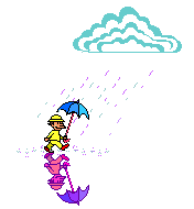 Анимашка под зонтиком - клип арт
