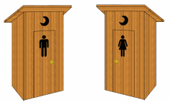 Анимационные картинки туалета женского и мужского