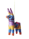 Подвесная лошадка из цветных ниток